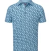 FootJoy Men's Shadow Palm Print Golf Polo Shirt
