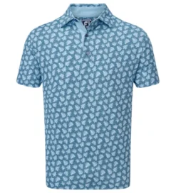 FootJoy Men's Shadow Palm Print Golf Polo Shirt