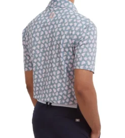 FootJoy Men's Shadow Palm Print Golf Polo Shirt -Golf Sports Store 0074850 footjoy mens shadow palm print golf polo shirt