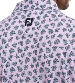 FootJoy Men's Shadow Palm Print Golf Polo Shirt -Golf Sports Store 0074853 footjoy mens shadow palm print golf polo shirt