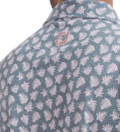 FootJoy Men's Shadow Palm Print Golf Polo Shirt -Golf Sports Store 0074854 footjoy mens shadow palm print golf polo shirt