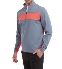 FootJoy Men's Engineered Chest Stripe Chill-Out Golf Midlayer -Golf Sports Store 0074866 footjoy mens engineered chest stripe chill out golf midlayer