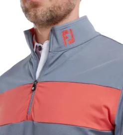 FootJoy Men's Engineered Chest Stripe Chill-Out Golf Midlayer -Golf Sports Store 0074870 footjoy mens engineered chest stripe chill out golf midlayer