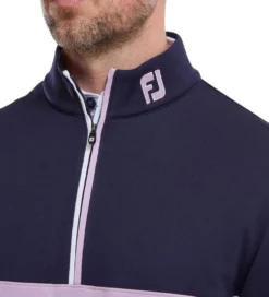 FootJoy Men's Colour Block Chill-Out Golf Midlayer -Golf Sports Store 0075080 footjoy mens colour block chill out golf midlayer