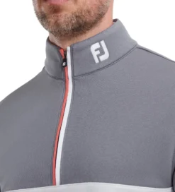 FootJoy Men's Colour Block Chill-Out Golf Midlayer -Golf Sports Store 0075081 footjoy mens colour block chill out golf midlayer