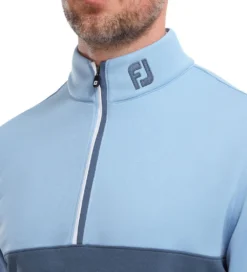 FootJoy Men's Colour Block Chill-Out Golf Midlayer -Golf Sports Store 0075082 footjoy mens colour block chill out golf midlayer