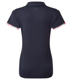 FootJoy Ladies Watercolour Trim Pique Golf Polo Shirt -Golf Sports Store 0075223 footjoy ladies watercolour trim pique golf polo shirt