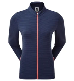FootJoy Ladies Jersey Tonal Stripe Golf Midlayer