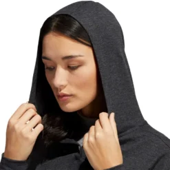 Adidas Ladies Essentials Slub Golf Hoodie -Golf Sports Store 0076869 adidas ladies essentials slub golf hoodie