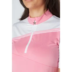Swing Out Sister Ladies Therese Block Cap Sleeve Golf Polo Shirt -Golf Sports Store 0079682 swing out sister ladies therese block cap sleeve golf polo shirt