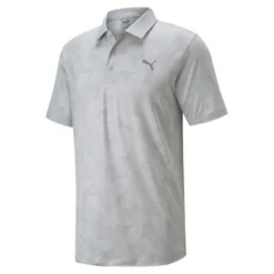 Puma Men's Cloudspun Leaflet Polo Shirt -Golf Sports Store 0081812 puma mens cloudspun leaflet polo shirt