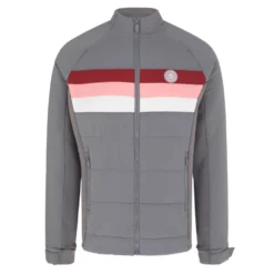 Original Penguin Men's Insulated Mixed Media 70's Golf Jacket