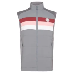 Original Penguin Men's Insulated Mixed Media 70's Golf Vest