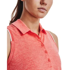 Under Armour Ladies Zinger Point Sleeveless Golf Polo Shirt -Golf Sports Store 0082661 under armour ladies zinger point sleeveless golf polo shirt