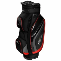 PowaKaddy Premium Edition Cart Bag Black/Gunmetal/Red