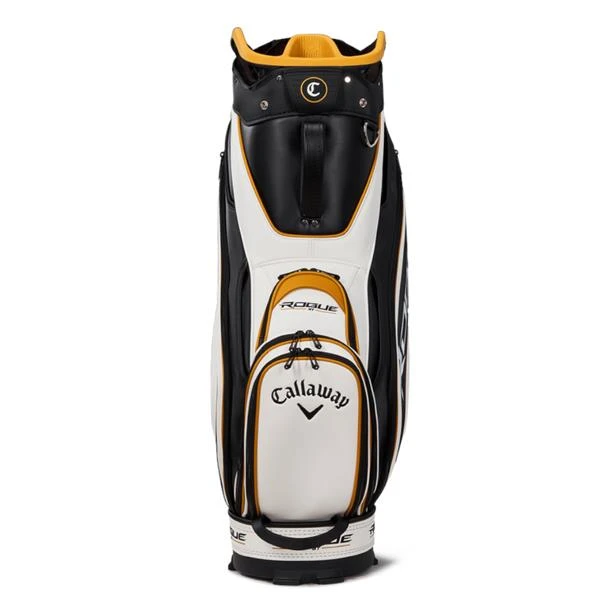 Callaway Staff HG Rogue Trolley White Black Gold 2 Callaway Staff HG Rogue Trolley White Black Gold - Image 2