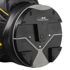 Powakaddy DLX-Lite Cart Bag Gunmetal Yellow -Golf Sports Store PW22A0304001 2 L