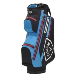 Callaway Chev Dry 14 Golf Cart Bag - Black/CYAN/Fire Red