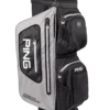 Ping Pioneer Monsoon 201 Cart Bag- Light Grey - Black-White