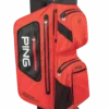 PING PIONEER 201 MONSOON WATERPROOF GOLF CART BAG SCARLET/BLACK