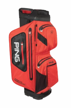 PING PIONEER 201 MONSOON WATERPROOF GOLF CART BAG SCARLET/BLACK